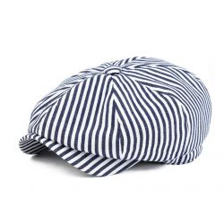 Gorra Newsboy Gatsby Algodón en raya para hombres 2020