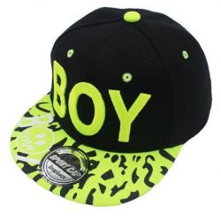 Gorra visera Plana Niños 3-8 Años Bordado BOY frase Gorra Hip...