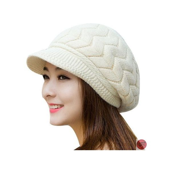 Invierno| 100/% Lana Visera Gorro de Hombre Boina Flatcap Ivy