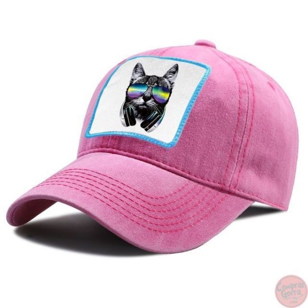 Gorra Gato Genial con Gafas Cool Tapa...