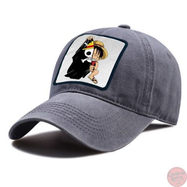 Gorra Luffy de One Piece con Bandera...