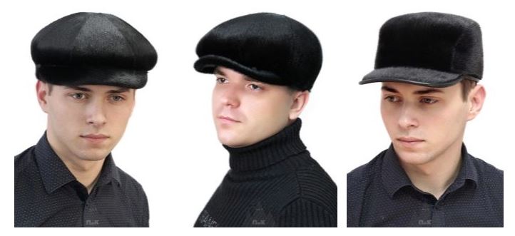 gorras de piel para hombres